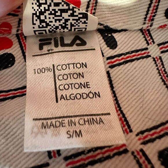 Fila Logo Cotton Twill Reversible Bucket Hat Tan Multi Small/Medium - Picture 4 of 4